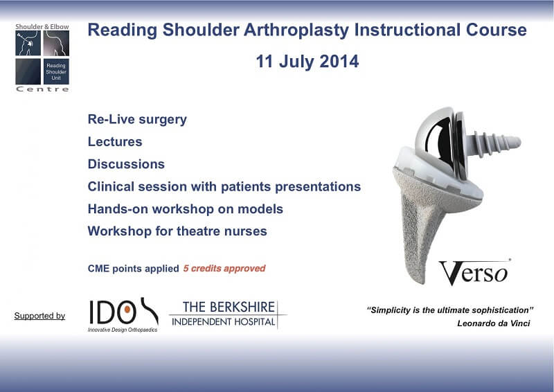 RS Arthroplasty course - CPD