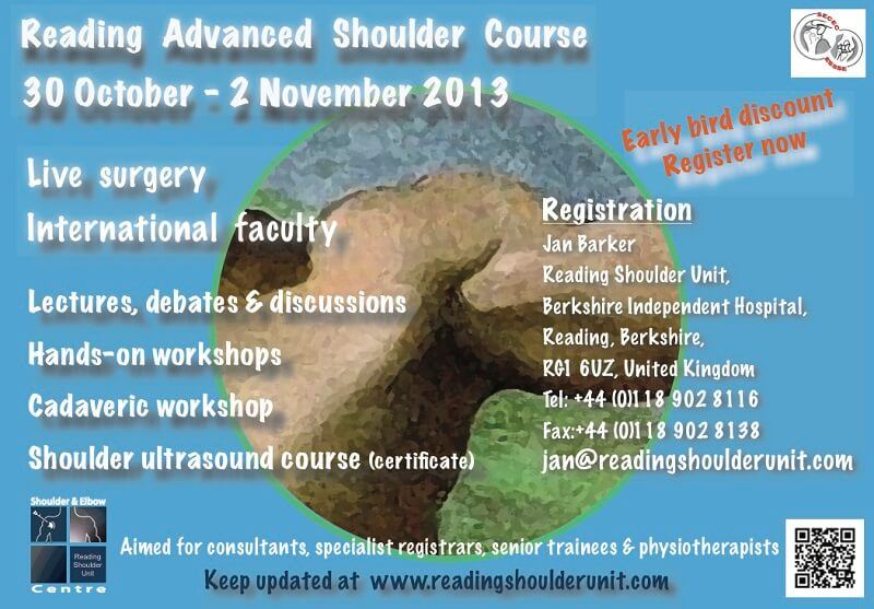 Reading Advanced Shoulder course 2013 - for Physiotherapists